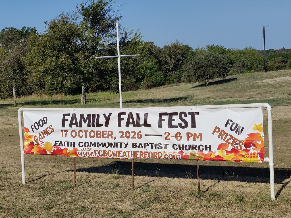 2026 Family Fall Fest sign